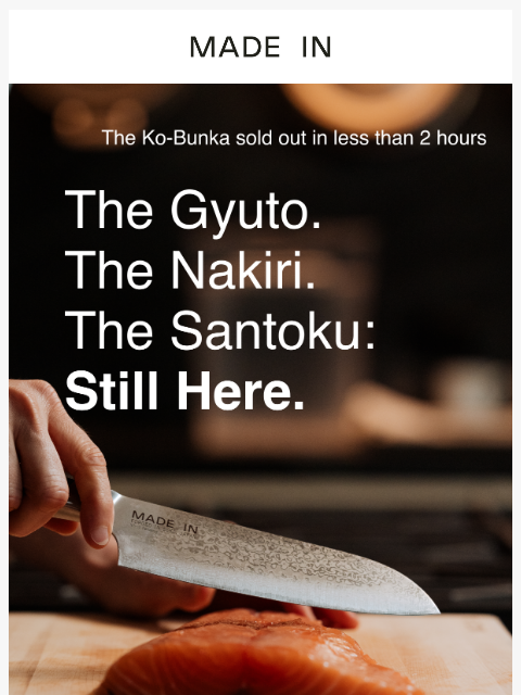 madeincookware newsletter: Gone in 2 hours. Here's what that means.