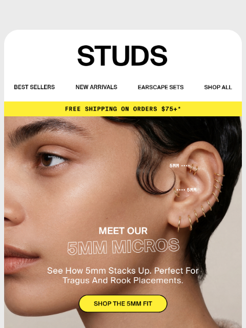 studs newsletter: Meet the 5mm Micro Clickers ✨