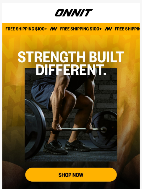 onnit newsletter: Big lifts. Bigger brain.
