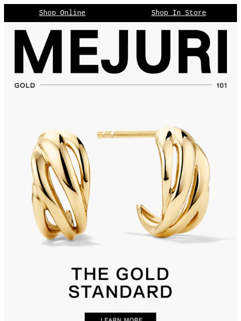 mejuri newsletter: Solid Gold 101