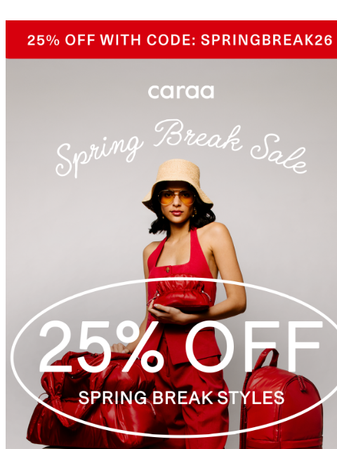 caraa newsletter: Sun, Sand, & 25% Off