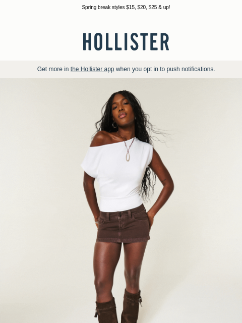 hollisterco newsletter: Spring looks good on you.
