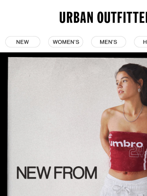 urbanoutfitters newsletter: New sport styles from Umbro
