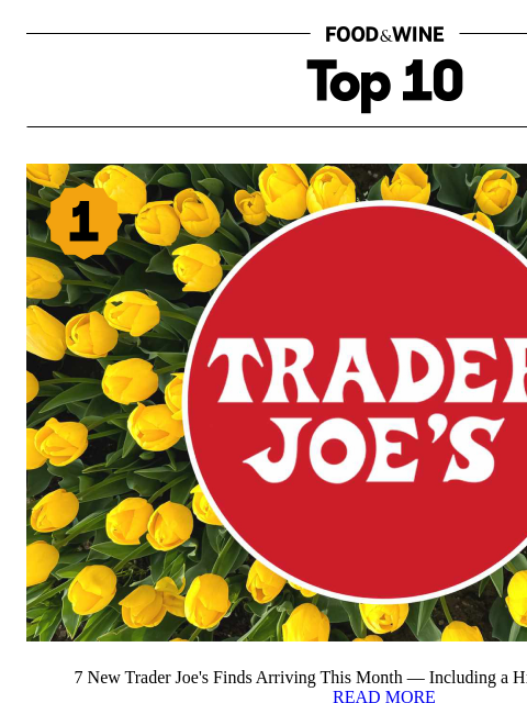 foodandwine newsletter: 7 New Trader Joe's Finds to Kick Off Spring