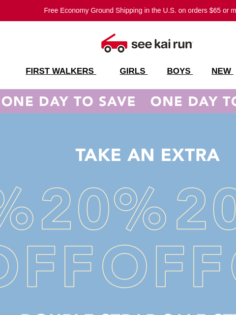 seekairun newsletter: Extra 20% off — Two straps. Two discounts.