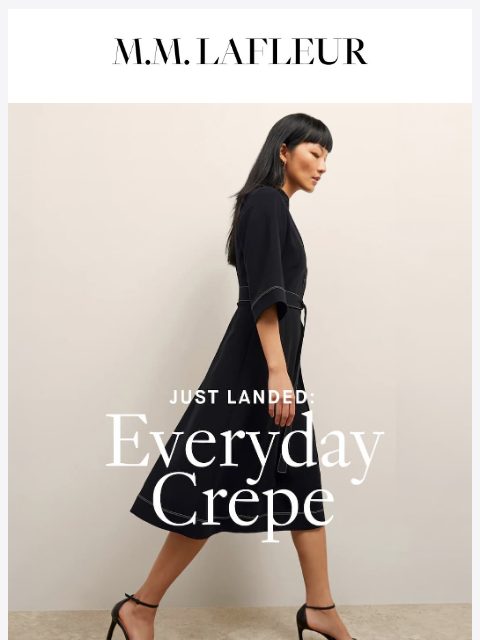 mmlafleur newsletter: Everyday Crepe is BACK.