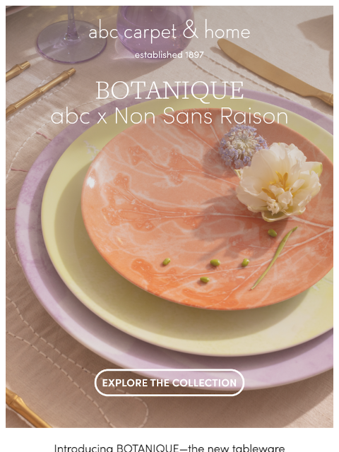 abchome newsletter: New In for Spring: BOTANIQUE