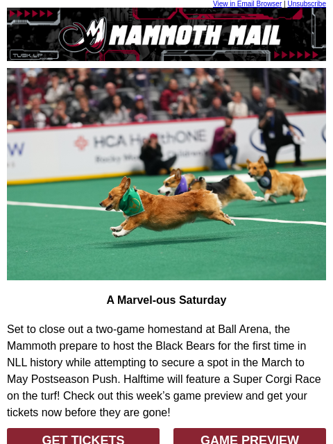 thecoloradomammoth newsletter: 🦣 Another Home Game, Right on Kew!