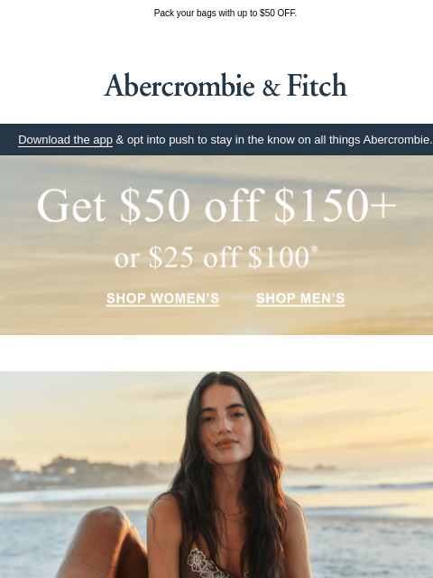 abercrombie newsletter: Your Hotel Abercrombie reservation.