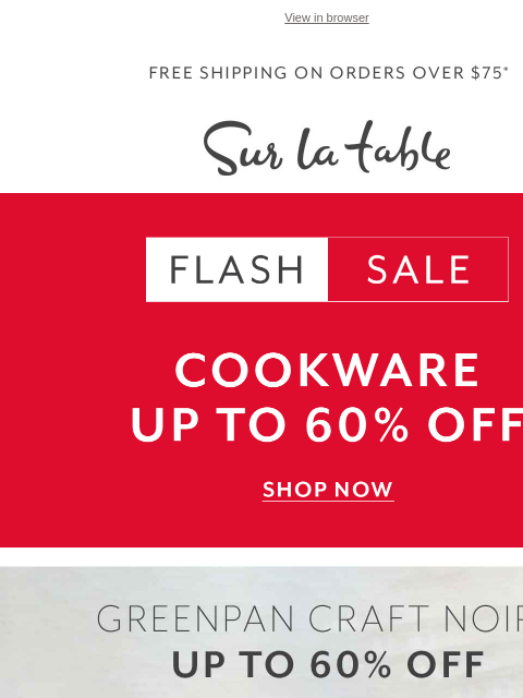 Save big on GreenPan Craft Noire and more during our Cookware Flash Sale. ‌ ‌ ‌ ‌ ‌ ‌ ‌ ‌ ‌ ‌ ‌ ‌ ‌ ‌ ‌ ‌ ‌ ‌ ‌ ‌ ‌ ‌ ‌ ‌ ‌ ‌ ‌ ‌ ‌ ‌ ‌ ‌ ‌ ‌ ‌ ‌ ‌ ‌ ‌ ‌ ‌ ‌ ‌ ‌ ‌ ‌ ‌ ‌ ‌ ‌ ‌ ‌ ‌ ‌ ‌ ‌ ‌ ‌ ‌ ‌ ‌ ‌ ‌ ‌