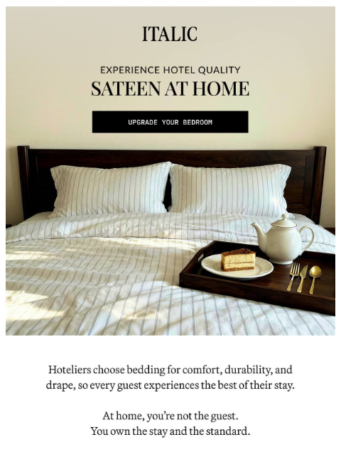 italic newsletter: The 5-Star Sheets GQ Is Obsessed With