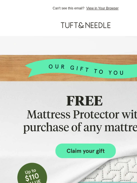 tuftandneedle newsletter: 🎉 SURPRISE 🎉 FREE gift with purchase