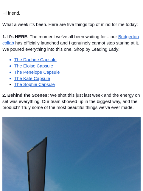 summersalt newsletter: What a week it’s been…