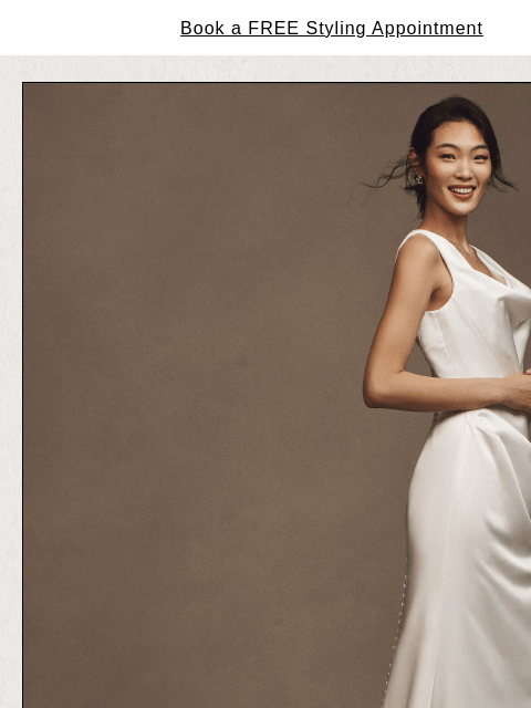 anthropologie newsletter: The vibe: ‘90s cool bride