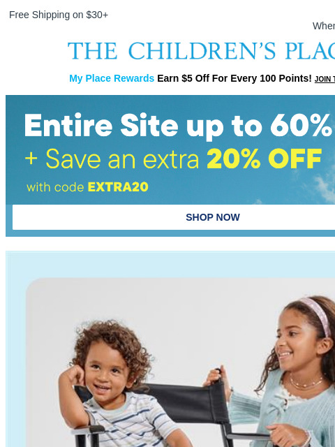 childrensplace newsletter: Find Their Perfect Pair: Pants & Shorts $11.99+🙌