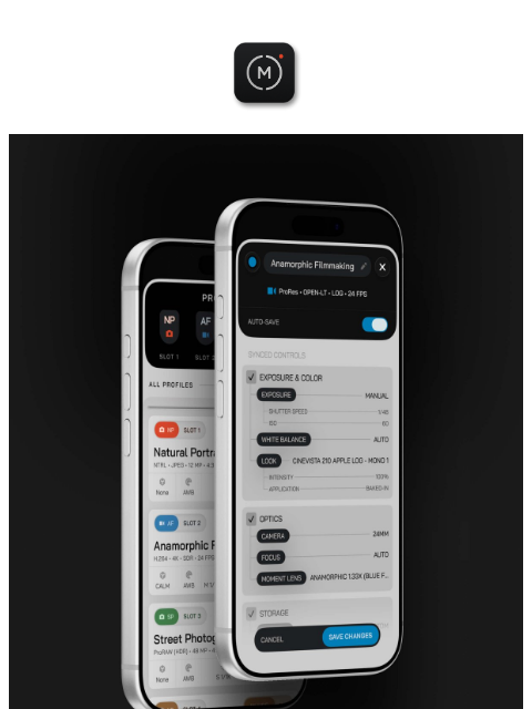 shopmoment newsletter: Introducing Profiles to Moment Pro Camera II
