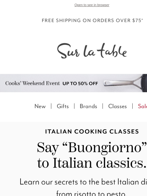 surlatable newsletter: 🍝 Take a Nonna-approved tasting tour.