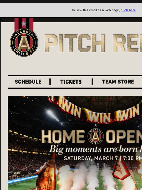 atlutd newsletter: Home Opener. Don’t miss it.