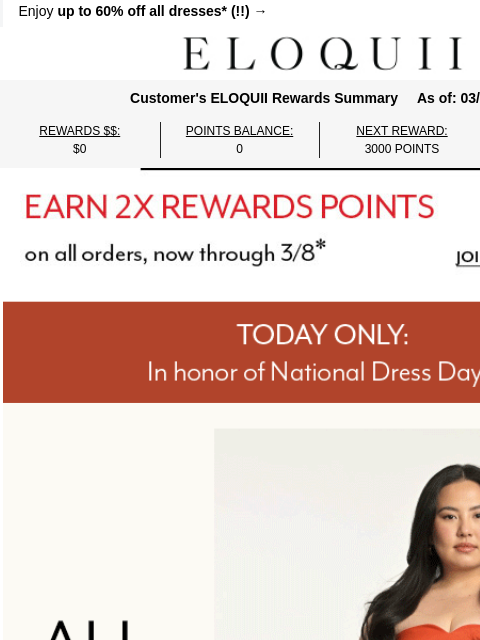 eloquii newsletter: IT'S NATIONAL DRESS DAY