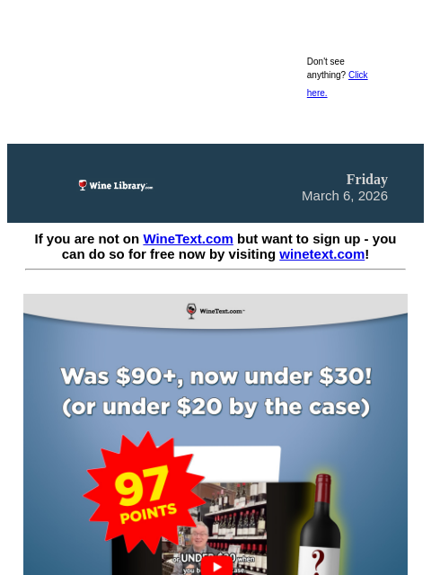 winelibrary newsletter: A massive 97 Point Rioja Deal is coming to Winetex...
