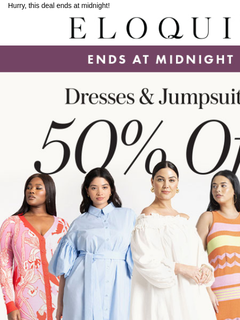 Hurry, this deal ends at midnight! Logo Hero Dresses MM NEW ARRIVALS BEST SELLERS DRESSES WORKWEAR DAILY DEAL SALE You are receiving this email because you signed up to receive promotional emails.