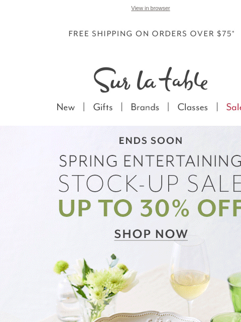 Don't miss out: Our Spring Entertaining Stock-Up Sale ends soon. Spring into savings! ‌ ‌ ‌ ‌ ‌ ‌ ‌ ‌ ‌ ‌ ‌ ‌ ‌ ‌ ‌ ‌ ‌ ‌ ‌ ‌ ‌ ‌ ‌ ‌ ‌ ‌ ‌ ‌ ‌ ‌ ‌ ‌ ‌ ‌ ‌ ‌ ‌ ‌ ‌ ‌ ‌ ‌ ‌ ‌ ‌ ‌ ‌ ‌ ‌ ‌ ‌ ‌ ‌ ‌ ‌ ‌