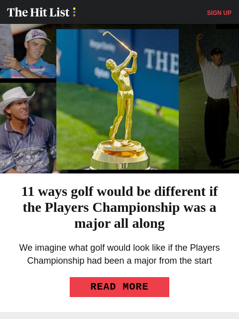 golfdigest newsletter: Rory WDs from API with back injury