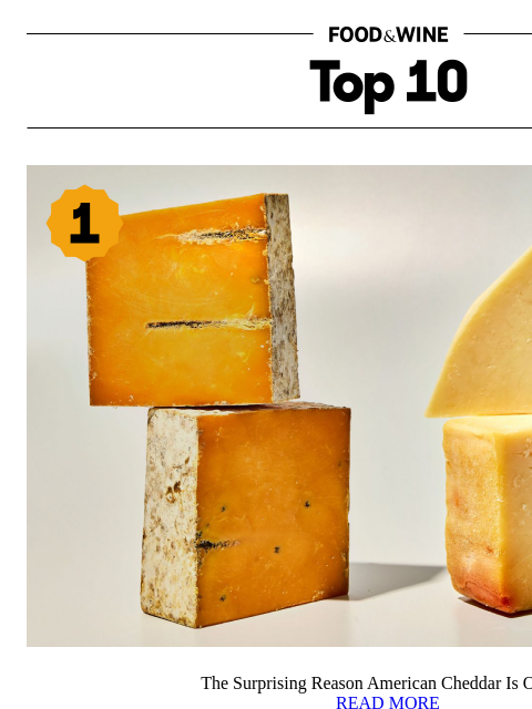foodandwine newsletter: The Surprising Reason American Cheddar Is Orange