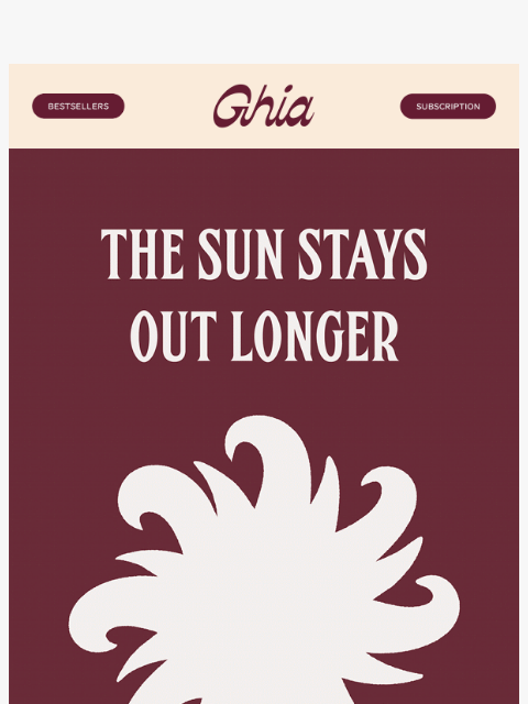 drinkghia newsletter: Here’s 20% Off for Longer Nights
