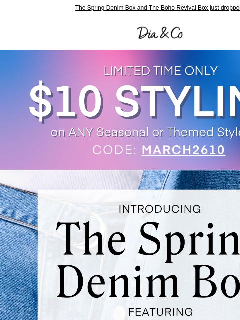 dia newsletter: By Popular Demand Meri Skye Denim + A Boho Revival