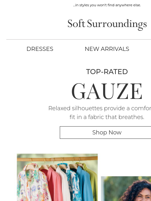 softsurroundings newsletter: Best Gauze Ever