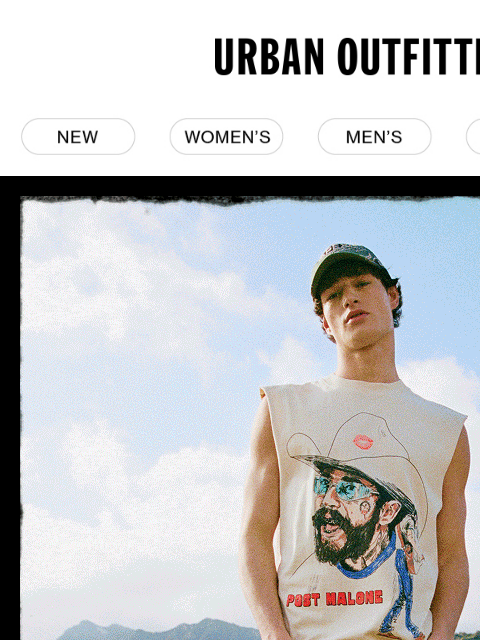 urbanoutfitters newsletter: Concert & Festival Shop 🎵 Tees & Tanks