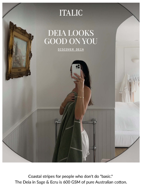 italic newsletter: The internet's favorite towel, according to you.