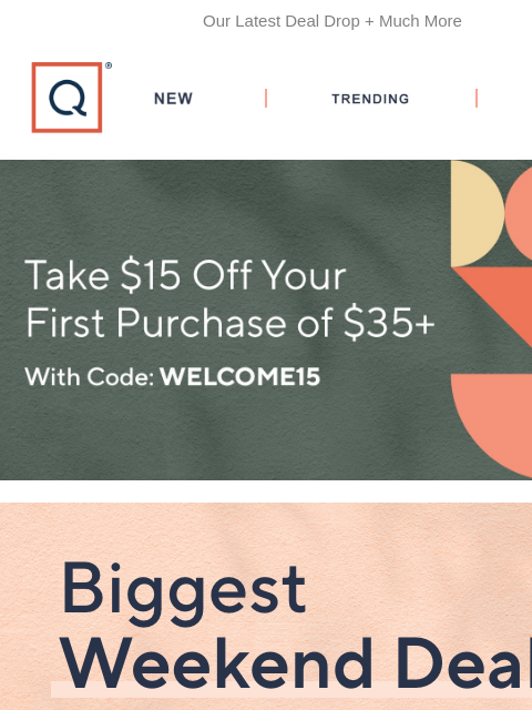 qvcemail newsletter: Sit Back, Relax & Save All Weekend