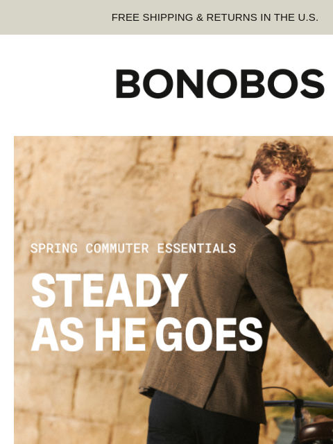 bonobos newsletter: 4 Clutch Styles for Commutes