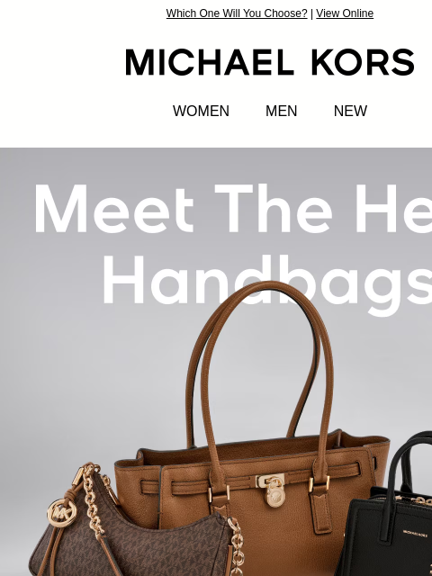 michaelkorsmail newsletter: Explore All The Hero Handbags