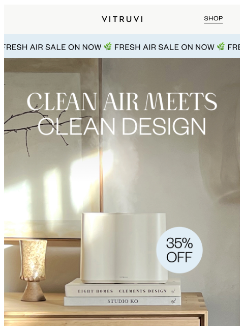 vitruvi newsletter: Enjoy 35% OFF Our Award-Winning Cloud ☁️