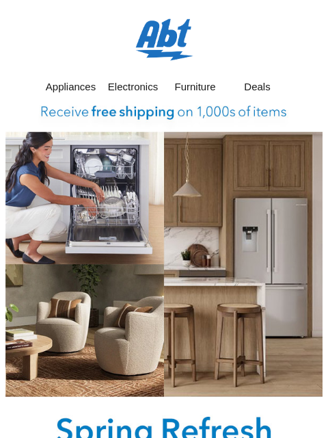 abt newsletter: Spring Refresh Starts Here
