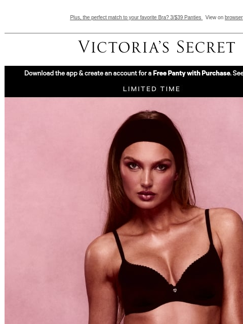 victoriassecret newsletter: Not a Drill: 30% Off The Best Bras
