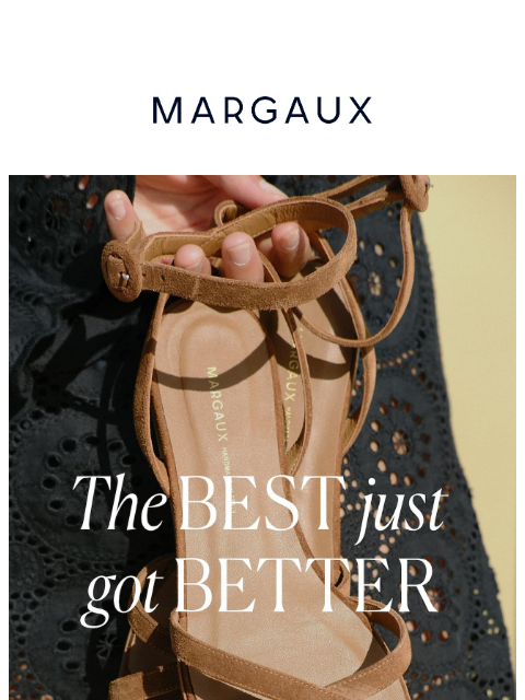 margauxny newsletter: Four new colors of your favorite sandal