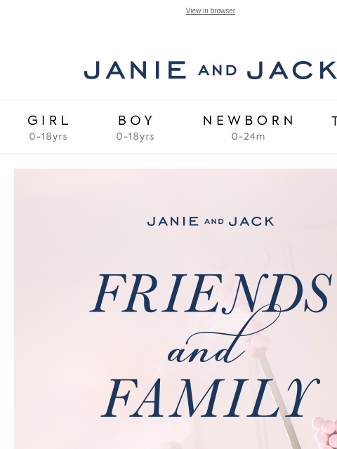 And complimentary shipping, just because. View in browser Stores Janie and Jack Girl Boy Newborn Tween Janie and Jack Girl Boy Newborn Tween Girl Boy Newborn Girl Newborn Boy Accessories Sale Gift