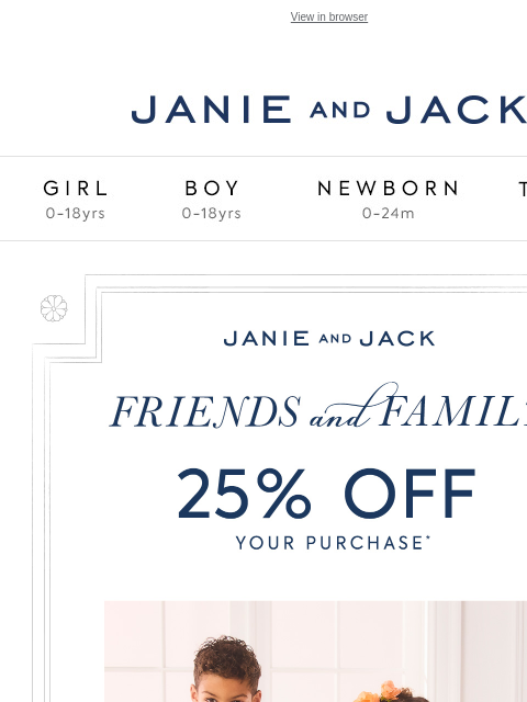 This doesn't happen often. View in browser Stores Janie and Jack Girl Boy Newborn Tween Janie and Jack Girl Boy Newborn Tween Girl Boy Newborn Girl Newborn Boy Accessories Sale Gift Services Refer