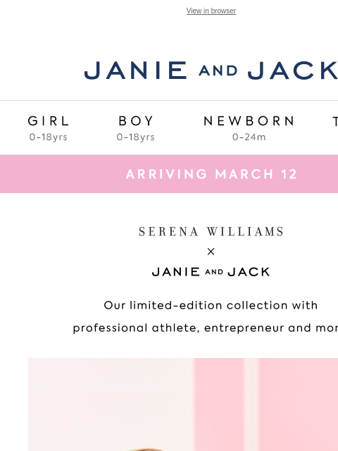 Our special collection arrives March 12. View in browser Stores Janie and Jack Girl Boy Newborn Tween Janie and Jack Girl Boy Newborn Tween Girl Boy Newborn Girl Newborn Boy Accessories Sale Gift