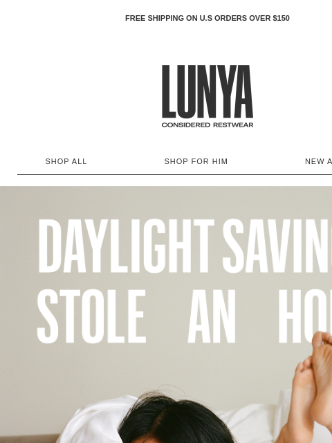 lunya newsletter: HAPPY SLEEP WEEK