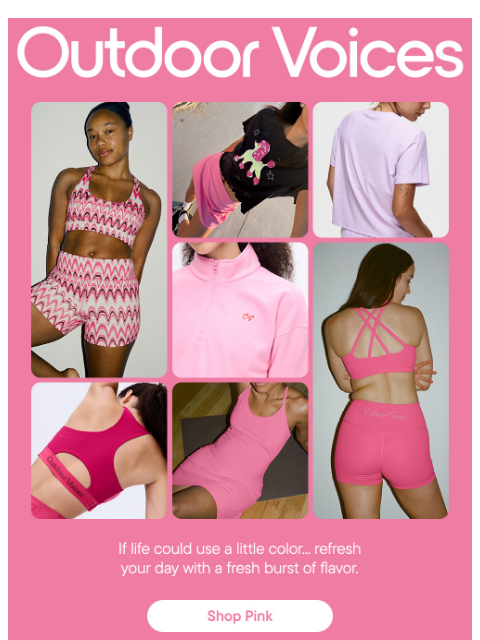 outdoorvoices newsletter: JUICY FRUIT GIVES YOU ENERGY