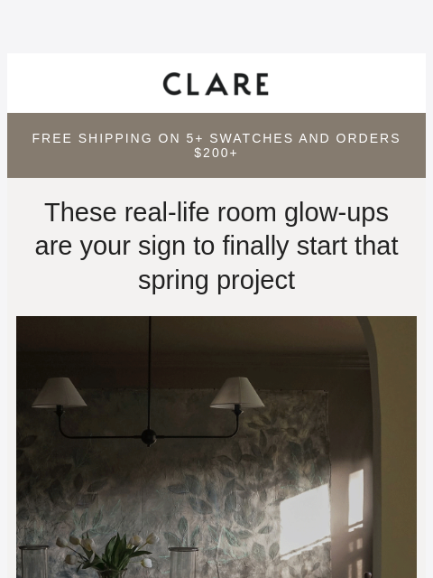 clare newsletter: Warning: These rooms had a spring refresh you want...