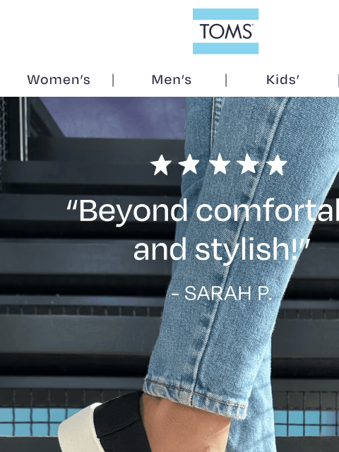 toms newsletter: The Verona Slip On is a 5-Star Fave