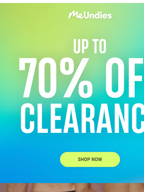 meundies newsletter: Up to 70% Off Clearance 👀
