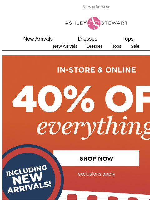 ashleystewart newsletter: Maximum style for every moment 👗