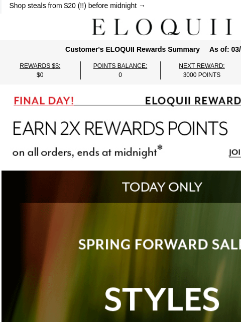 eloquii newsletter: SPRING FLASH SALE 💥